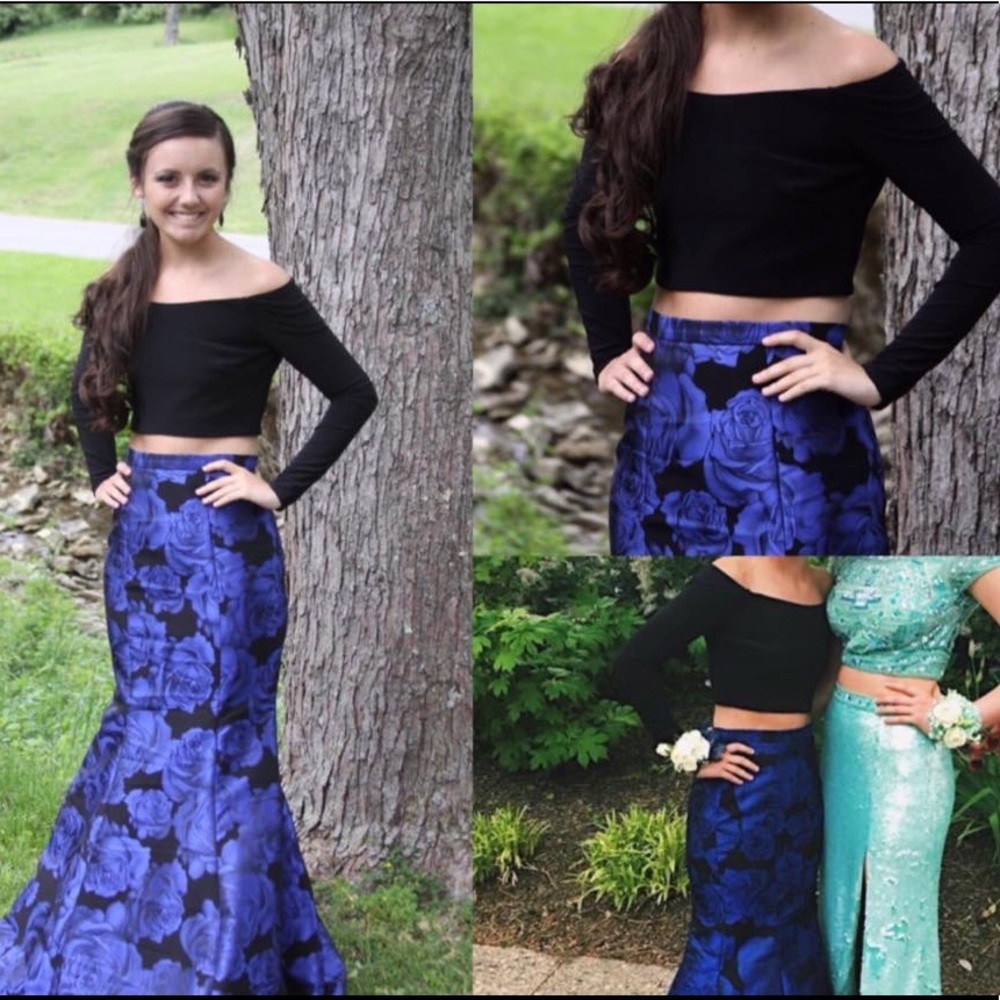 Two-piece prom dress!